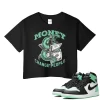TeeVivo Crop Top Match Air Jordan 1 Retro High OG Green Glow Money change people – Air Jordan 1 Crop Top, AJ1 Crop Top