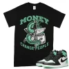 TeeVivo T-Shirt Match Air Jordan 1 Retro High OG Green Glow Money change people – Air Jordan 1 Shirt, AJ1 Shirt