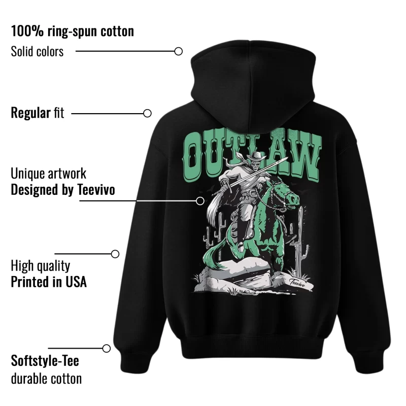 TeeVivo Hoodie Match Air Jordan 1 Retro High OG Green Glow Outlaw – Air Jordan 1 Hoodie, AJ1 Hoodie
