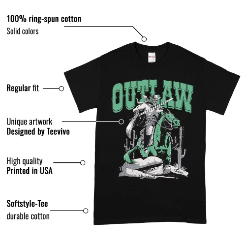 TeeVivo T-Shirt Match Air Jordan 1 Retro High OG Green Glow Outlaw – Air Jordan 1 Shirt, AJ1 Shirt