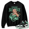 TeeVivo Sweatshirt Match Air Jordan 1 Retro High OG Green Glow Trust no one – Air Jordan 1 Sweatshirt, AJ1 Sweatshirt