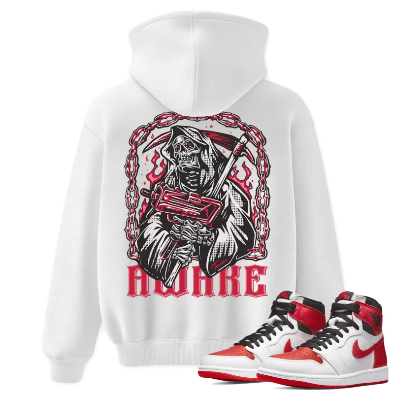 TeeVivo Hoodie Match Air Jordan 1 Retro High OG Heritage Awake – Air Jordan 1 Hoodie, AJ1 Hoodie
