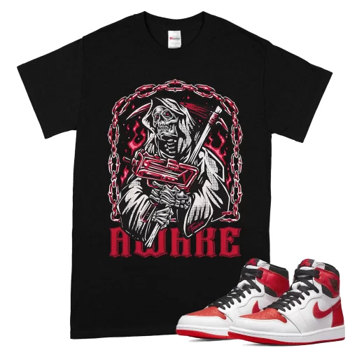 TeeVivo T-Shirt Match Air Jordan 1 Retro High OG Heritage Awake – Air Jordan 1 Shirt, AJ1 Shirt