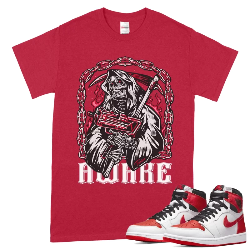 TeeVivo T-Shirt Match Air Jordan 1 Retro High OG Heritage Awake – Air Jordan 1 Shirt, AJ1 Shirt