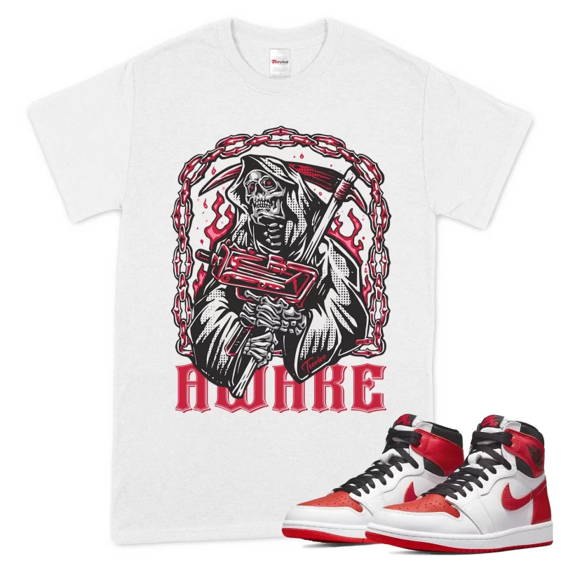 TeeVivo T-Shirt Match Air Jordan 1 Retro High OG Heritage Awake – Air Jordan 1 Shirt, AJ1 Shirt