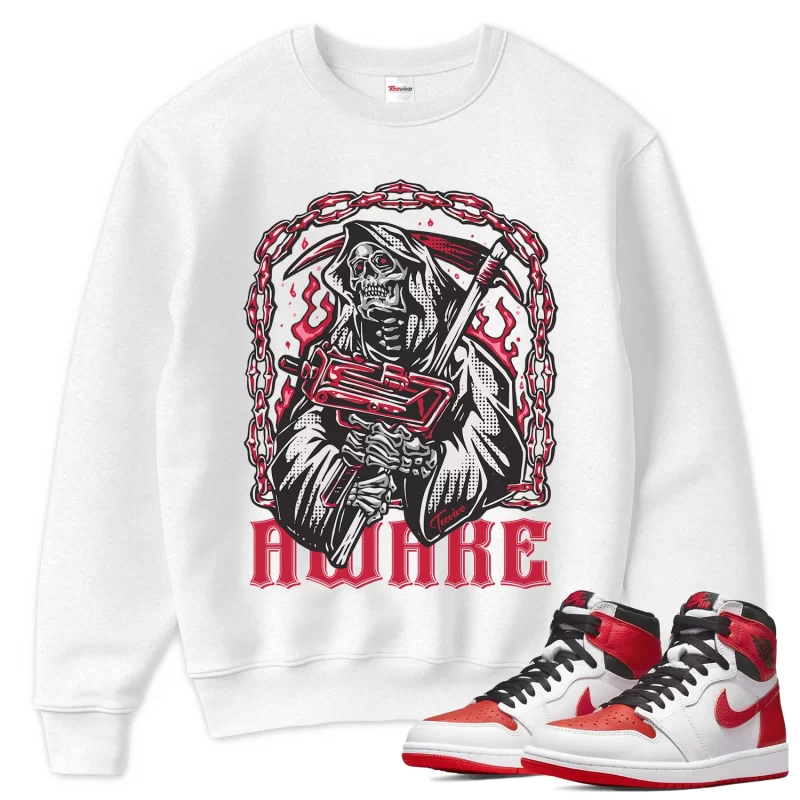 TeeVivo Sweatshirt Match Air Jordan 1 Retro High OG Heritage Awake – Air Jordan 1 Sweatshirt, AJ1 Sweatshirt