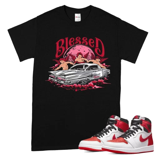 TeeVivo T-Shirt Match Air Jordan 1 Retro High OG Heritage Blessed – Air Jordan 1 Shirt, AJ1 Shirt