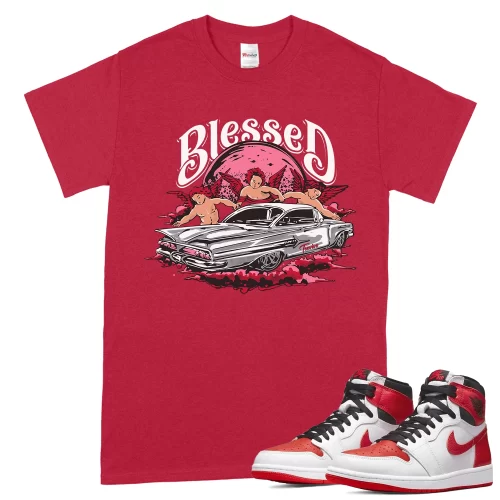 TeeVivo T-Shirt Match Air Jordan 1 Retro High OG Heritage Blessed – Air Jordan 1 Shirt, AJ1 Shirt