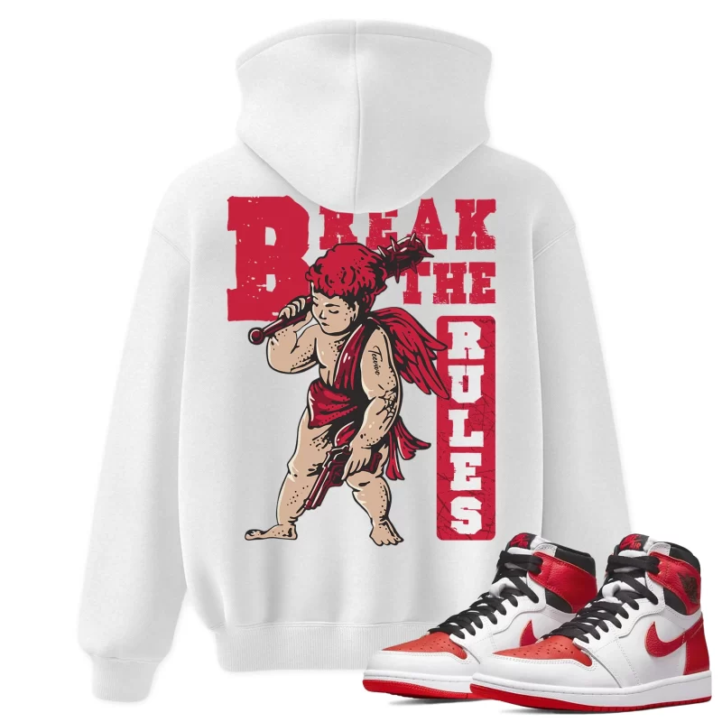 TeeVivo Hoodie Match Air Jordan 1 Retro High OG Heritage Break the rules – Air Jordan 1 Hoodie, AJ1 Hoodie