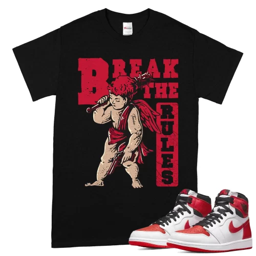 TeeVivo T-Shirt Match Air Jordan 1 Retro High OG Heritage Break the rules – Air Jordan 1 Shirt, AJ1 Shirt