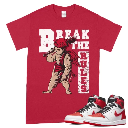 TeeVivo T-Shirt Match Air Jordan 1 Retro High OG Heritage Break the rules – Air Jordan 1 Shirt, AJ1 Shirt