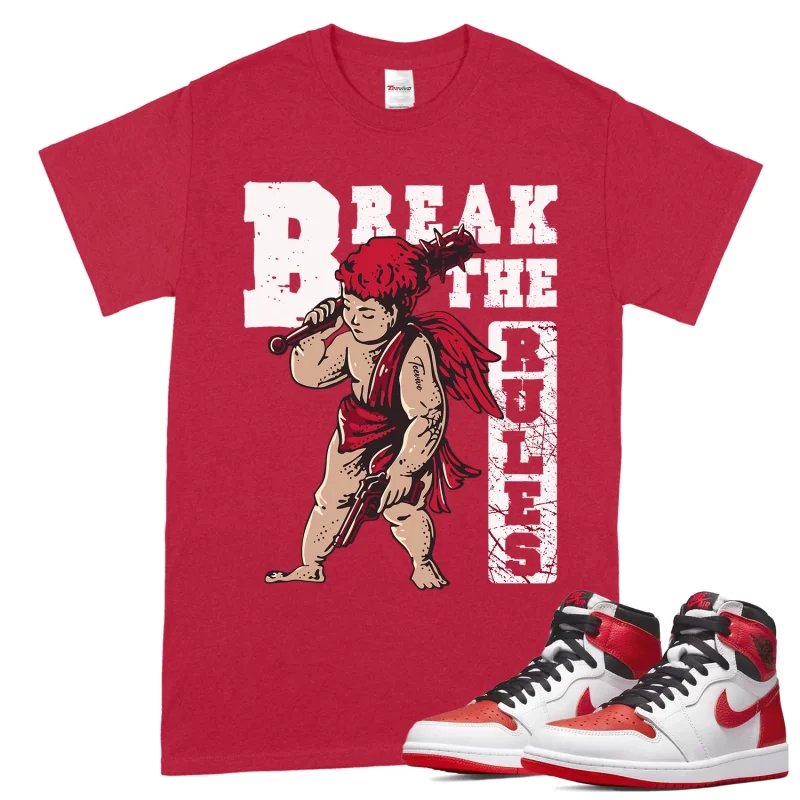 TeeVivo T-Shirt Match Air Jordan 1 Retro High OG Heritage Break the rules – Air Jordan 1 Shirt, AJ1 Shirt