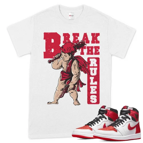 TeeVivo T-Shirt Match Air Jordan 1 Retro High OG Heritage Break the rules – Air Jordan 1 Shirt, AJ1 Shirt