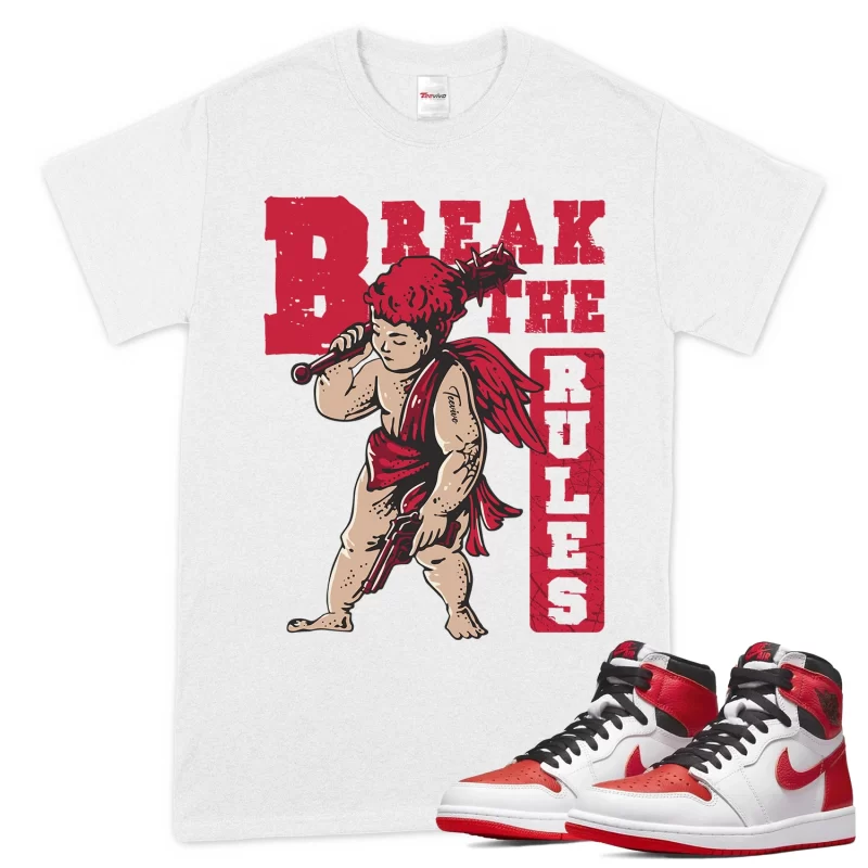 TeeVivo T-Shirt Match Air Jordan 1 Retro High OG Heritage Break the rules – Air Jordan 1 Shirt, AJ1 Shirt