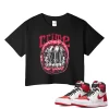 TeeVivo Crop Top Match Air Jordan 1 Retro High OG Heritage Crime – Air Jordan 1 Crop Top, AJ1 Crop Top