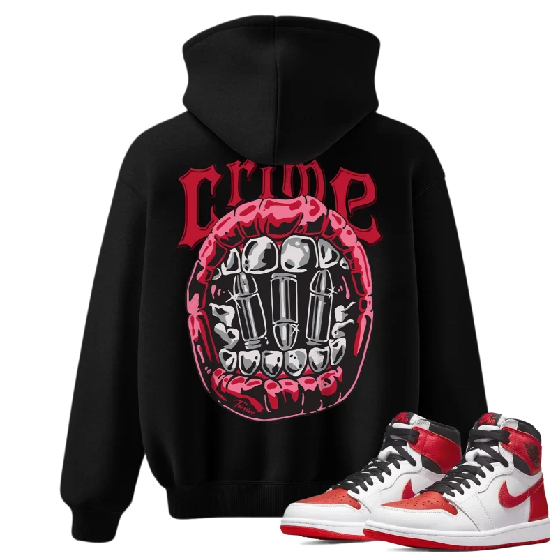 TeeVivo Hoodie Match Air Jordan 1 Retro High OG Heritage Crime – Air Jordan 1 Hoodie, AJ1 Hoodie