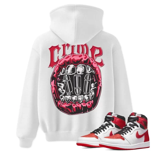 TeeVivo Hoodie Match Air Jordan 1 Retro High OG Heritage Crime – Air Jordan 1 Hoodie, AJ1 Hoodie