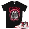 TeeVivo T-Shirt Match Air Jordan 1 Retro High OG Heritage Crime – Air Jordan 1 Shirt, AJ1 Shirt