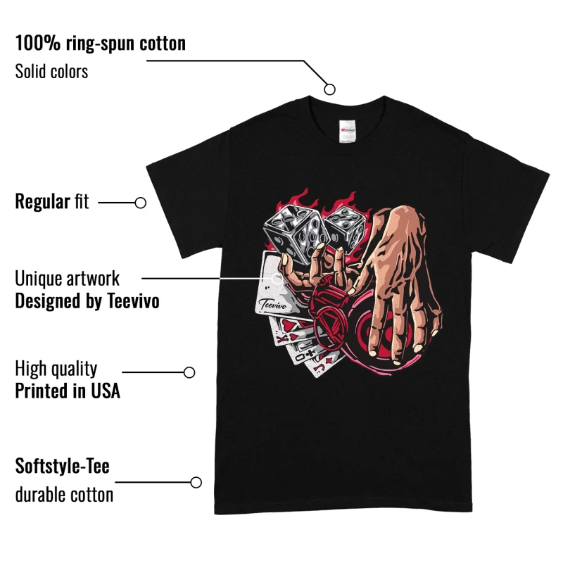 TeeVivo T-Shirt Match Air Jordan 1 Retro High OG Heritage Gambling – Air Jordan 1 Shirt, AJ1 Shirt
