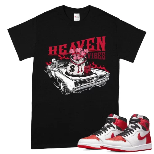 TeeVivo T-Shirt Match Air Jordan 1 Retro High OG Heritage Heaven vibes – Air Jordan 1 Shirt, AJ1 Shirt