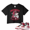 TeeVivo Crop Top Match Air Jordan 1 Retro High OG Heritage Money change people – Air Jordan 1 Crop Top, AJ1 Crop Top