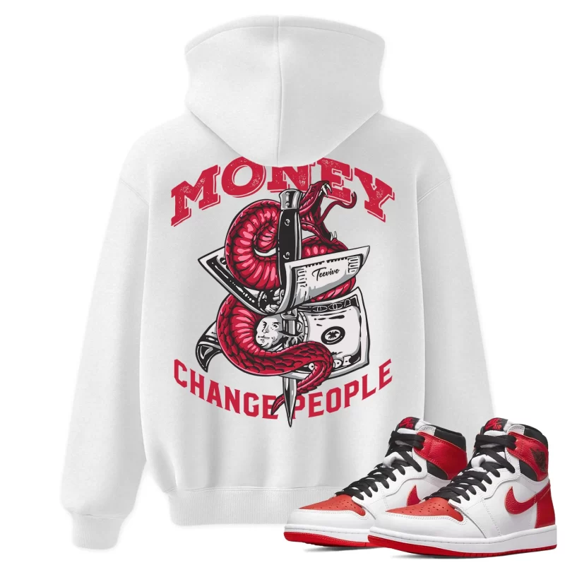 TeeVivo Hoodie Match Air Jordan 1 Retro High OG Heritage Money change people – Air Jordan 1 Hoodie, AJ1 Hoodie