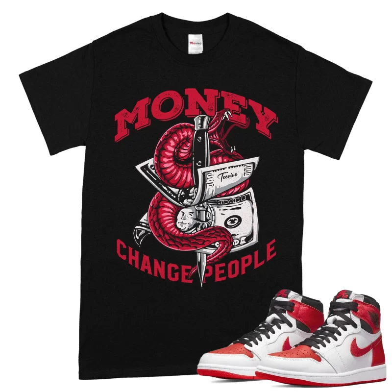 TeeVivo T-Shirt Match Air Jordan 1 Retro High OG Heritage Money change people – Air Jordan 1 Shirt, AJ1 Shirt