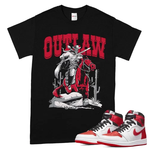 TeeVivo T-Shirt Match Air Jordan 1 Retro High OG Heritage Outlaw – Air Jordan 1 Shirt, AJ1 Shirt