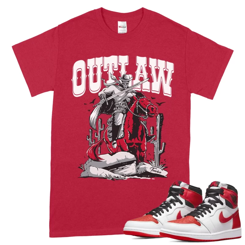 TeeVivo T-Shirt Match Air Jordan 1 Retro High OG Heritage Outlaw – Air Jordan 1 Shirt, AJ1 Shirt