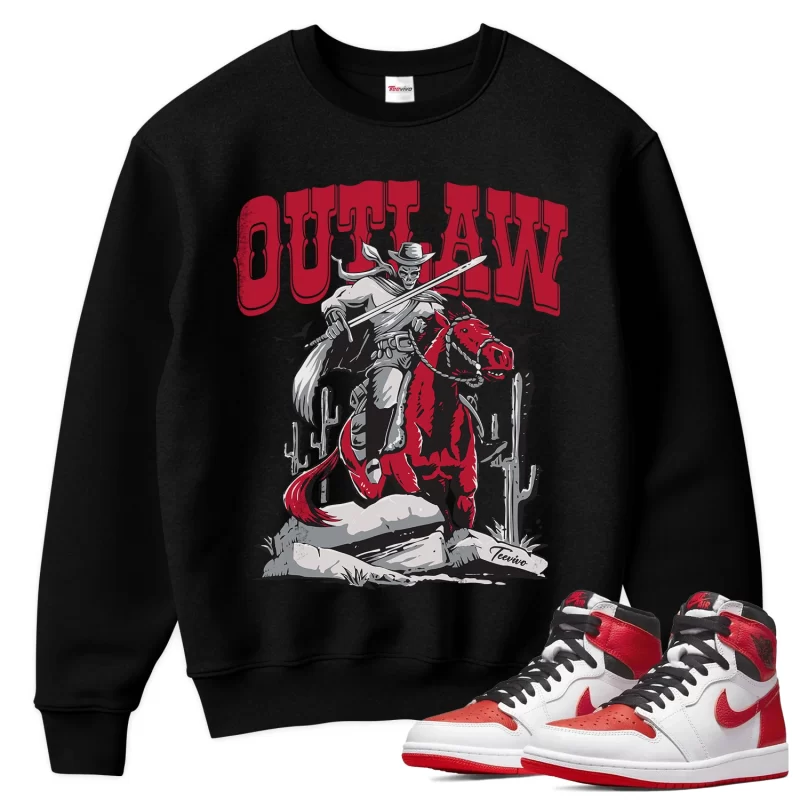 TeeVivo Sweatshirt Match Air Jordan 1 Retro High OG Heritage Outlaw – Air Jordan 1 Sweatshirt, AJ1 Sweatshirt