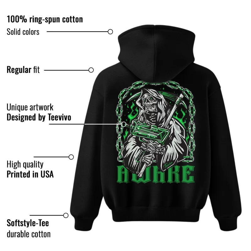 TeeVivo Hoodie Match Air Jordan 1 Retro High OG Lucky Green Awake – Air Jordan 1 Hoodie, AJ1 Hoodie