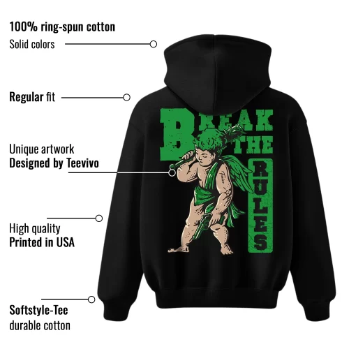 TeeVivo Hoodie Match Air Jordan 1 Retro High OG Lucky Green Break the rules – Air Jordan 1 Hoodie, AJ1 Hoodie
