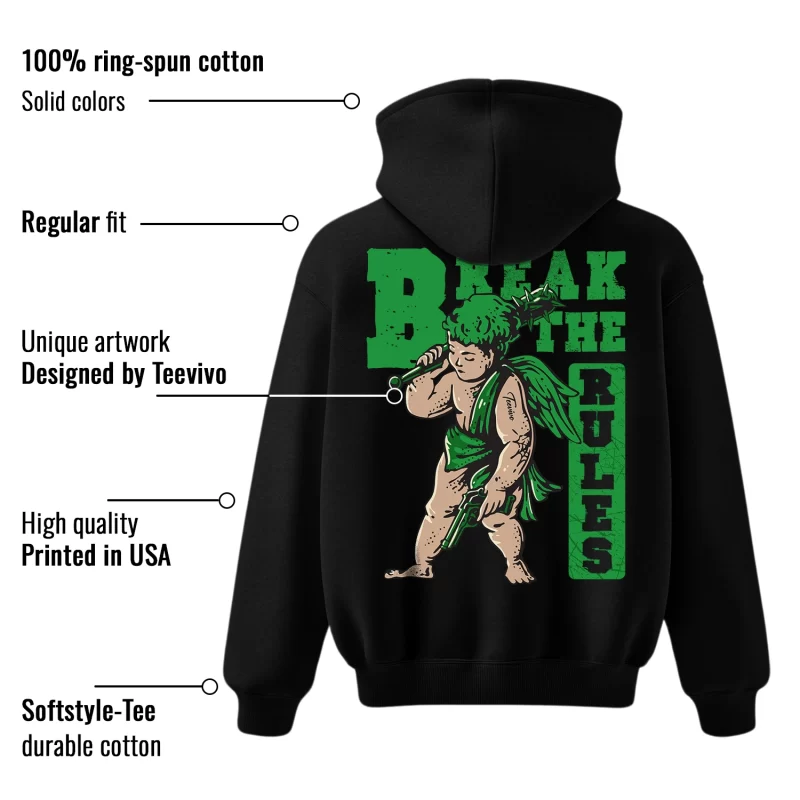 TeeVivo Hoodie Match Air Jordan 1 Retro High OG Lucky Green Break the rules – Air Jordan 1 Hoodie, AJ1 Hoodie