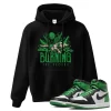 TeeVivo Hoodie Match Air Jordan 1 Retro High OG Lucky Green Burning the ground – Air Jordan 1 Hoodie, AJ1 Hoodie