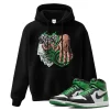 TeeVivo Hoodie Match Air Jordan 1 Retro High OG Lucky Green Gambling – Air Jordan 1 Hoodie, AJ1 Hoodie