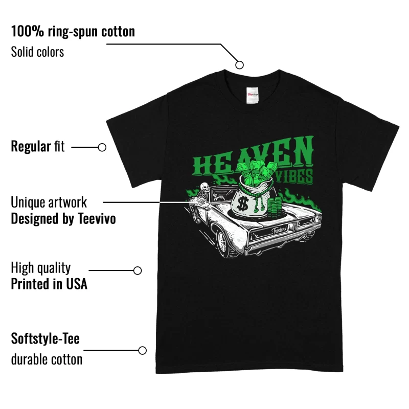 TeeVivo T-Shirt Match Air Jordan 1 Retro High OG Lucky Green Heaven vibes – Air Jordan 1 Shirt, AJ1 Shirt
