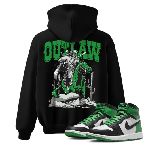 TeeVivo Hoodie Match Air Jordan 1 Retro High OG Lucky Green Outlaw – Air Jordan 1 Hoodie, AJ1 Hoodie