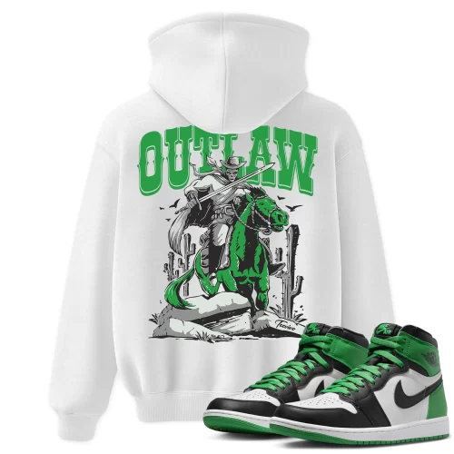 TeeVivo Hoodie Match Air Jordan 1 Retro High OG Lucky Green Outlaw – Air Jordan 1 Hoodie, AJ1 Hoodie