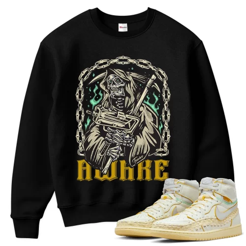 TeeVivo Sweatshirt Match Air Jordan 1 Retro High OG SP Union LA Bephies Beauty Supply Summer of 96 Awake – Air Jordan 1 Sweatshirt, AJ1 Sweatshirt