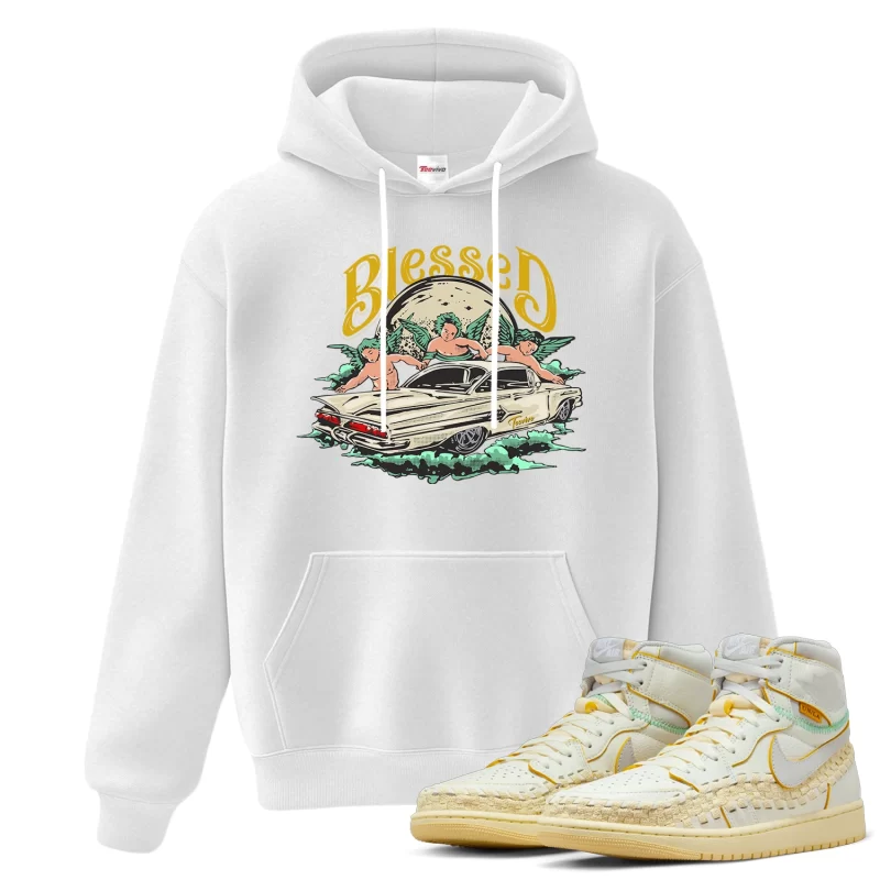 TeeVivo Hoodie Match Air Jordan 1 Retro High OG SP Union LA Bephies Beauty Supply Summer of 96 Blessed – Air Jordan 1 Hoodie, AJ1 Hoodie