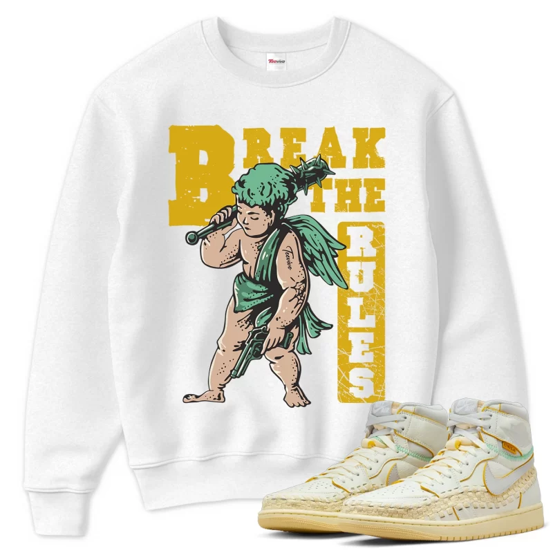 TeeVivo Sweatshirt Match Air Jordan 1 Retro High OG SP Union LA Bephies Beauty Supply Summer of 96 Break the rules – Air Jordan 1 Sweatshirt, AJ1 Sweatshirt