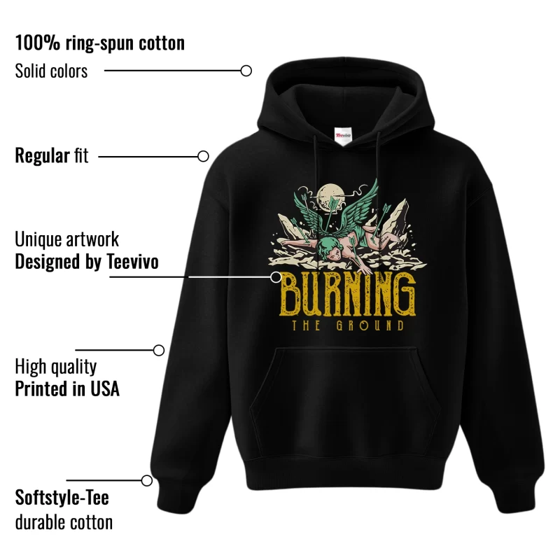 TeeVivo Hoodie Match Air Jordan 1 Retro High OG SP Union LA Bephies Beauty Supply Summer of 96 Burning the ground – Air Jordan 1 Hoodie, AJ1 Hoodie
