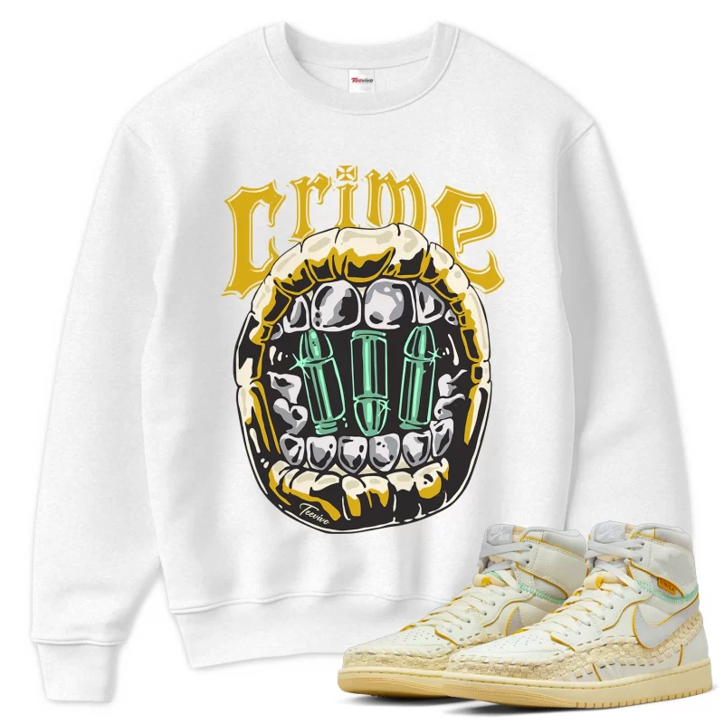 TeeVivo Sweatshirt Match Air Jordan 1 Retro High OG SP Union LA Bephies Beauty Supply Summer of 96 Crime – Air Jordan 1 Sweatshirt, AJ1 Sweatshirt
