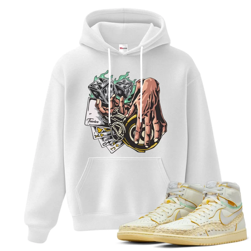 TeeVivo Hoodie Match Air Jordan 1 Retro High OG SP Union LA Bephies Beauty Supply Summer of 96 Gambling – Air Jordan 1 Hoodie, AJ1 Hoodie