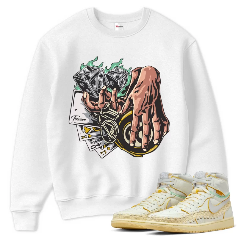 TeeVivo Sweatshirt Match Air Jordan 1 Retro High OG SP Union LA Bephies Beauty Supply Summer of 96 Gambling – Air Jordan 1 Sweatshirt, AJ1 Sweatshirt