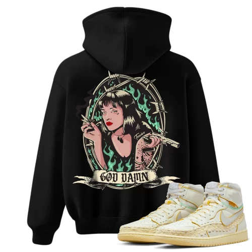 TeeVivo Hoodie Match Air Jordan 1 Retro High OG SP Union LA Bephies Beauty Supply Summer of 96 God Daaamn – Air Jordan 1 Hoodie, AJ1 Hoodie
