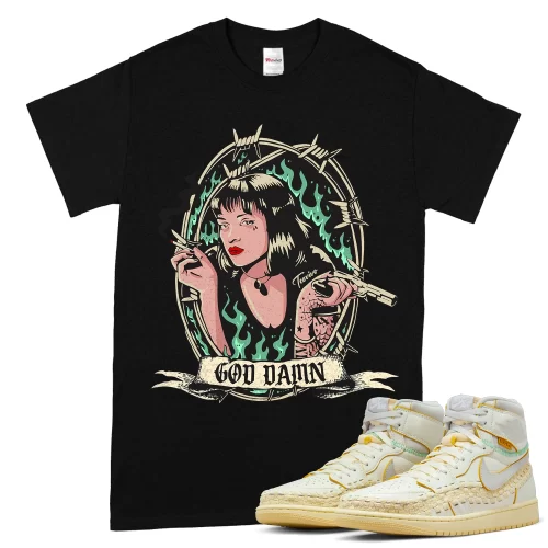 TeeVivo T-Shirt Match Air Jordan 1 Retro High OG SP Union LA Bephies Beauty Supply Summer of 96 God Daaamn – Air Jordan 1 Shirt, AJ1 Shirt