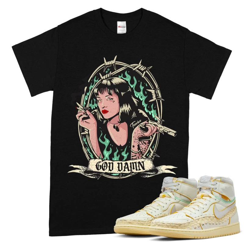 TeeVivo T-Shirt Match Air Jordan 1 Retro High OG SP Union LA Bephies Beauty Supply Summer of 96 God Daaamn – Air Jordan 1 Shirt, AJ1 Shirt