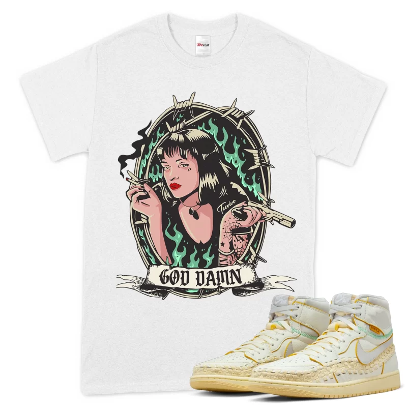 TeeVivo T-Shirt Match Air Jordan 1 Retro High OG SP Union LA Bephies Beauty Supply Summer of 96 God Daaamn – Air Jordan 1 Shirt, AJ1 Shirt