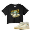 TeeVivo Crop Top Match Air Jordan 1 Retro High OG SP Union LA Bephies Beauty Supply Summer of 96 Heaven vibes – Air Jordan 1 Crop Top, AJ1 Crop Top